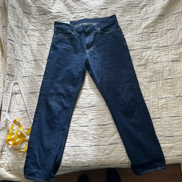 H&M Relaxed Navy Blue Jeans 34x30 - Picture 6 of 7